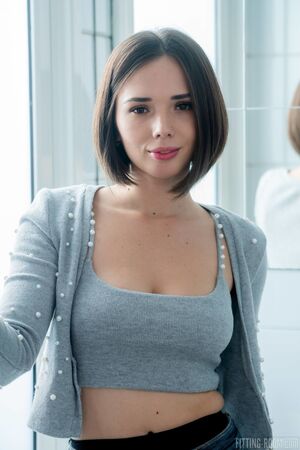 Eve Sweet in Pantyhose Fitting Room