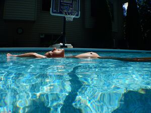 Nikki Sims in Red Bikini