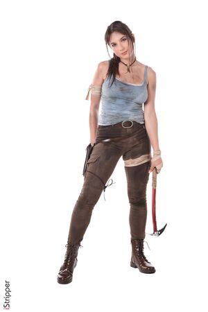 Belka in Love Raider at IStripper