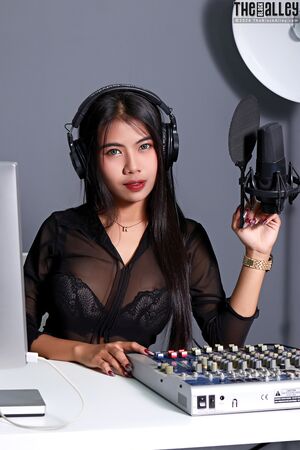 Peach in Asian DJ at The Black Alley