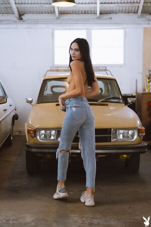 Sarah Mollica in Auto Body at Playboy