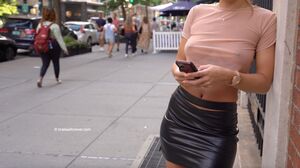 Rocky in See Thru Public at Braless Forever