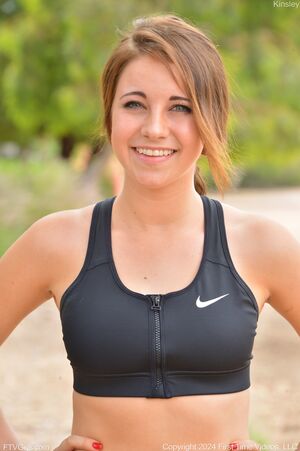 Kinsley Eden in Busty Jogger at FTV Girls