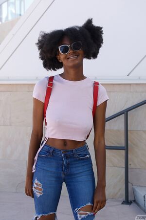 Angel Avril in Denim Fetish 1 at Zishy