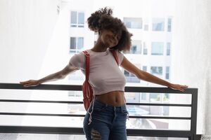 Angel Avril in Denim Fetish 1 at Zishy