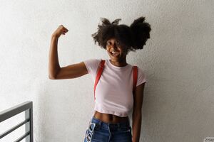 Angel Avril in Denim Fetish 1 at Zishy