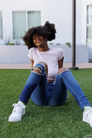 Angel Avril in Denim Fetish 1 at Zishy