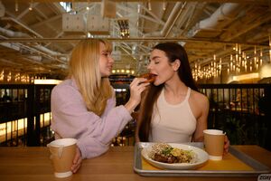 Rachel Veiss and Beglie Skipper in Let's Be Friends at Zishy