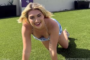 Kaylee in Tight Blue Dress at FTV Girls