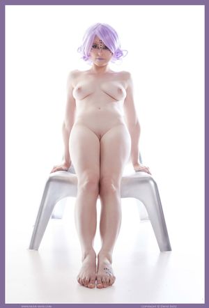 Misty Day Futuristic Alien Beauty Nude Muse