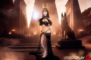 Megan Mistakes in Palworld Anubis A XXX Parody at VR Cosplay X