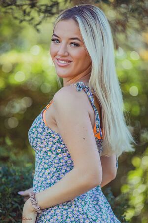 Maisie Houlding Ward in Botanical Blues at Hayleys Secrets