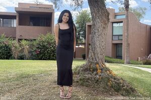 Camila in Fancy Black Dress at FTV Girls