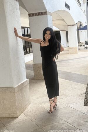 Camila in Fancy Black Dress at FTV Girls