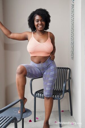 Piel Canela in Poses Naked On Her Balcony at We Are Hairy