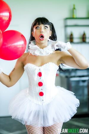 Beca Barbie in October Spotlight: Beca Barbie's Slutty Costumes Won't Stay On for Long at Team Skeet