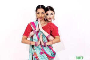 Julia James and Laynee James in Sari Stepsisters’ Sexy Study Session at Step Siblings