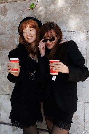 Camila and Mercy in Double Shot 1 at Zishy