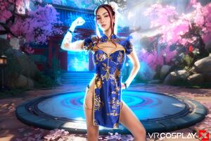 Scarlette Moon in Street Fighter Chun Li A XXX Parody at VR Cosplay X