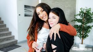 Whitney OC and Lola Valentine in Spoiled Babes Love Eating Stepdaddy’s Cum at Dad Crush