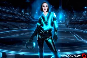 Lucy Lotus in Tron A XXX Parody at VR Cosplay X