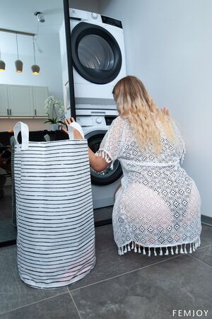 Nikoletta and Lilly A in Laundry at Femjoy