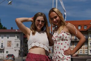 Nyla Rox and Lark Stuck In Deutschland Zishy