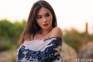 Liz Ocean Balcony Strip Erotica