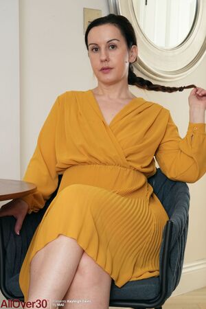 Kayleigh Davis Orange Dress MILF