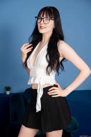 Amelia Riven Deep Mini Skirt