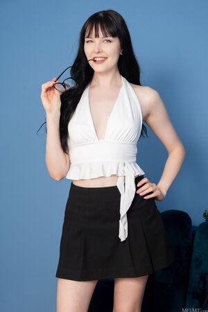 Amelia Riven Deep Mini Skirt