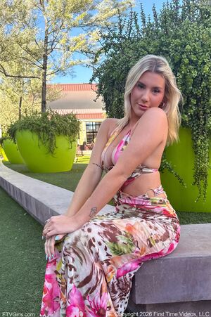 Madi Flower Dress Flasher FTV