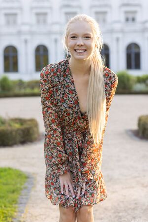 Liby Nicole Sundress Smile Naked Blonde