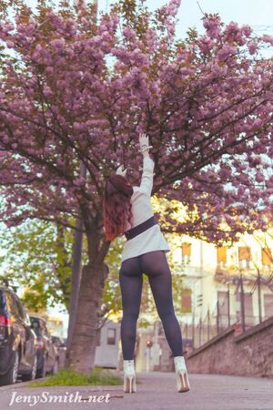 Jeny Smith Street Chic Sheer Leggings