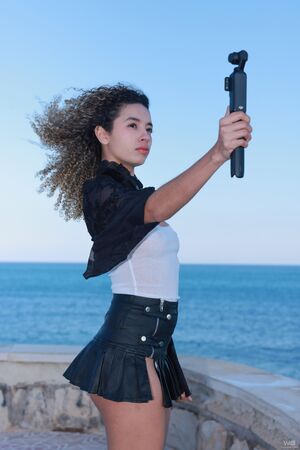 Valery Ponce Come For A Walk Skirt Flasher