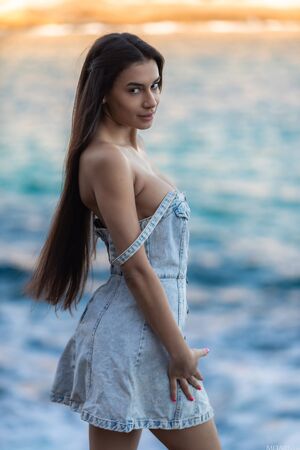 Vanessa Alessia MetArt Surfside Stare Nude Beach