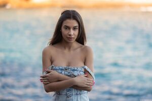 Vanessa Alessia MetArt Surfside Stare Nude Beach