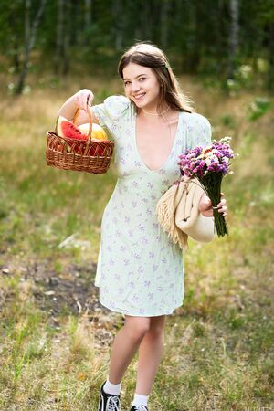 Toree MetArt Sexy Picnic Mini Dress