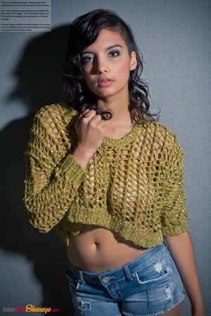 Indian Babe Shanaya Slender Busty