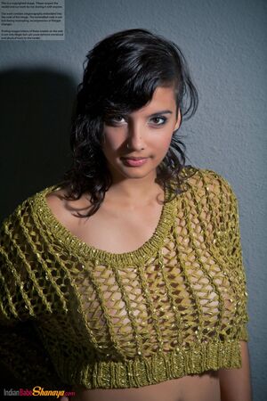 Indian Babe Shanaya Slender Busty
