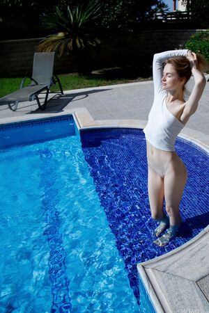 Alice May MetArt Frisky Dip Poolside