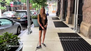 Shan Braless Forever Black Dress Flasher
