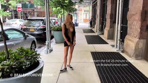Shan Braless Forever Black Dress Flasher