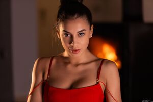Vanessa Alessia MetArt Crimson Intentions Mini Skirt