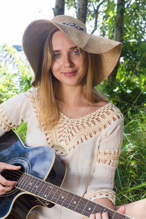 Oxana Chic MetArt Summer Daze Guitar