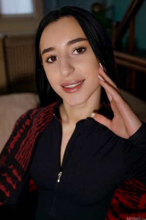 Gloria Sutton MetArt Peek At Perfection Black Bodystocking