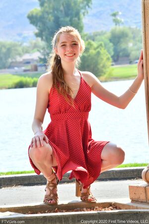 Myra FTV Girls Red Dress Upskirt 12 Nude Pictures