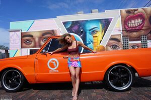 Meet Madden 69 Chevy Flashing Outdoors Exhibitionist