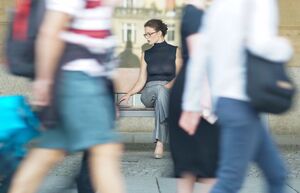 Busty Brunette Cleavage Michel Chloe