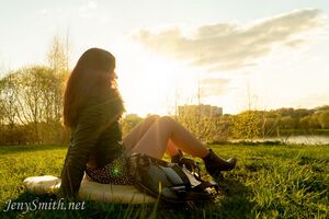 Jeny Smith Sunset Pantyhose Fetish